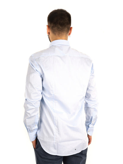 Fb camicia da uomo celeste