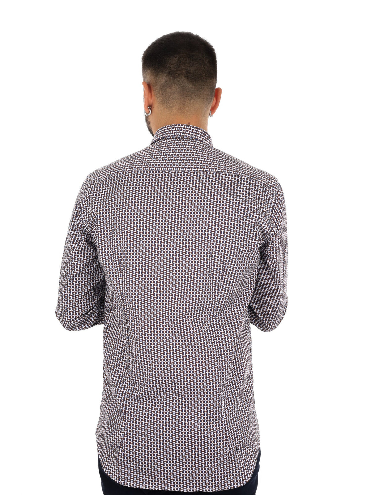 Fb camicia appesa da uomo marrone
