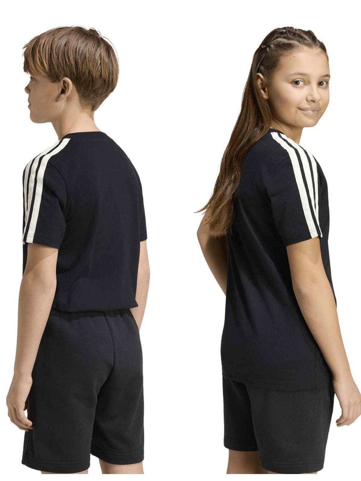 Adidas b. tee colleg t-shirt da bambino/a nero