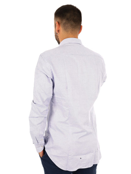 Fb camicia 387 da uomo celeste