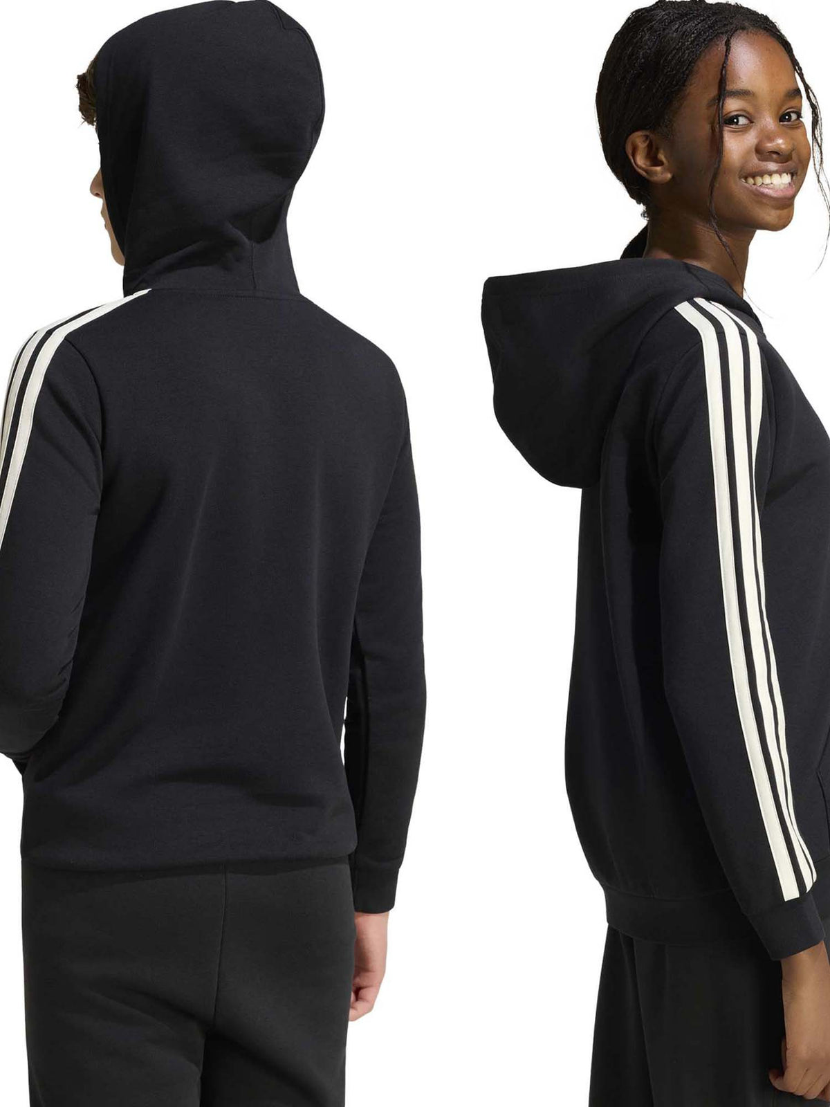 Adidas b. felpa coll da bambino/a nero