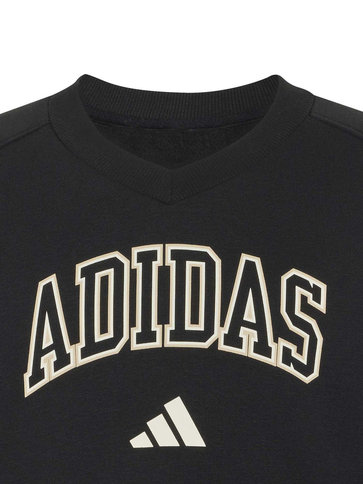 Adidas g. felpa coll da bambino/a nero