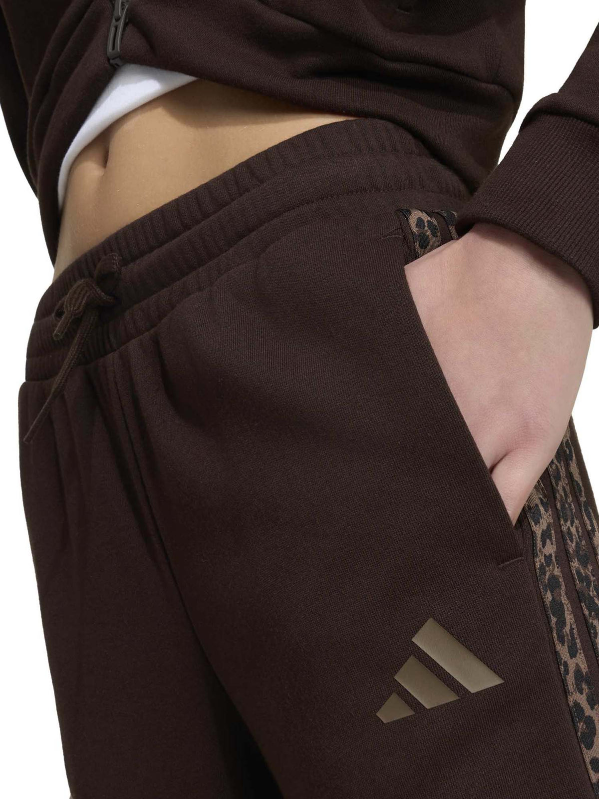 Adidas g.panta ft an pantalone da bambino/a marrone