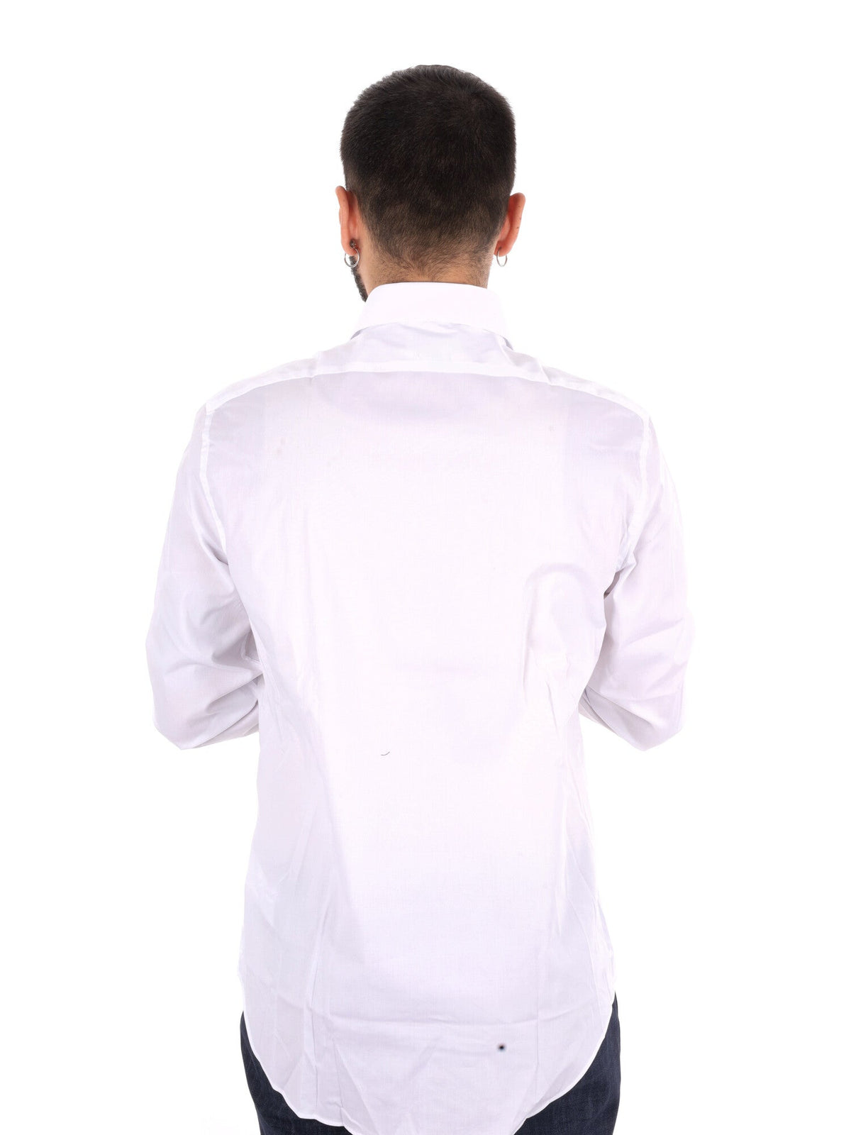 Calvin klein ess.pop camicia da uomo bianco