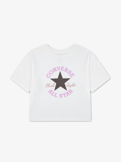 Converse g. t-shirt da bambino/a bianco
