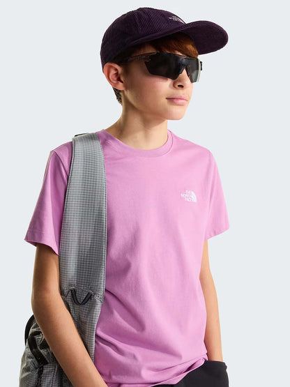 Tnf evolution simple t-shirt da bambino/a lavanda