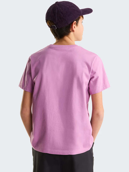Tnf evolution simple t-shirt da bambino/a lavanda