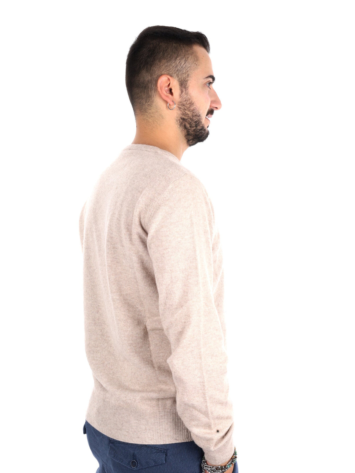 Fb maglia cashm da uomo beige