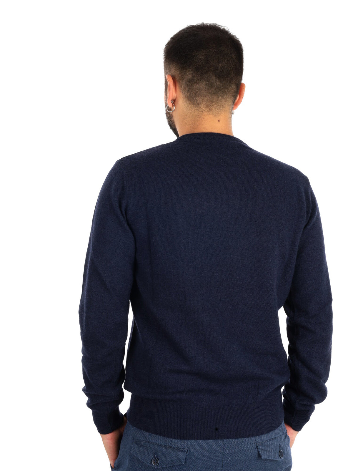 Fb maglia cashm da uomo blu