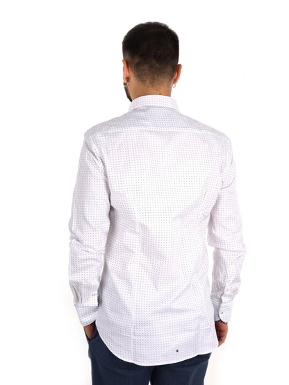 Fb camicia da uomo bianco