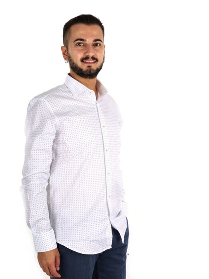 Fb camicia da uomo bianco