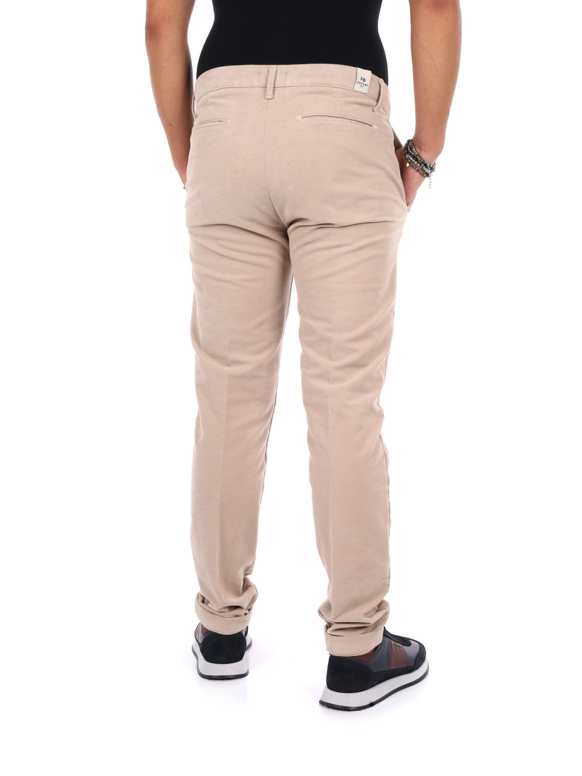 Fb panta fustagno pantalone da uomo beige