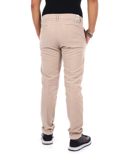 Fb panta fustagno pantalone da uomo beige