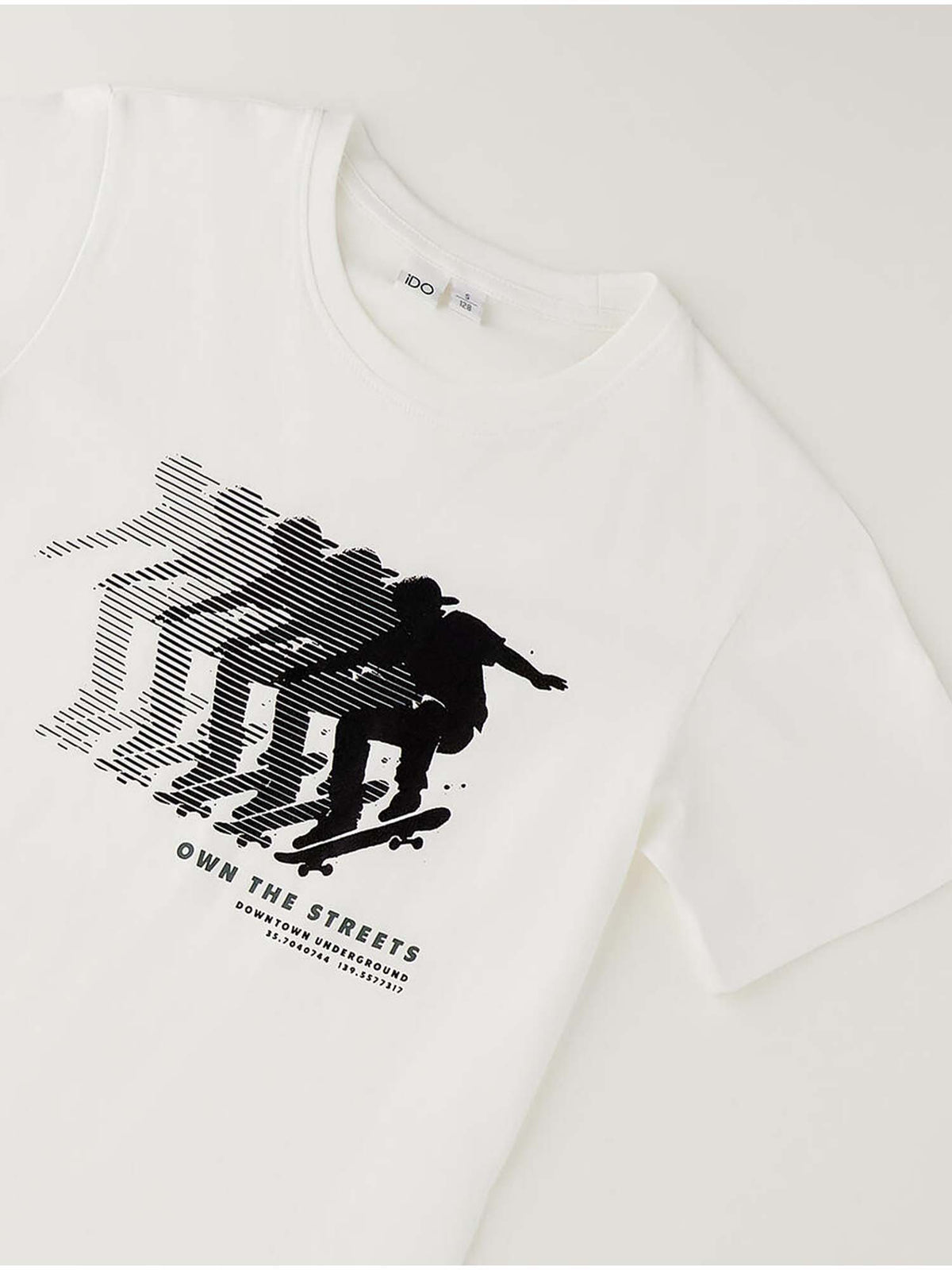 Ido bts t-shirt mm da bambino/a bianco