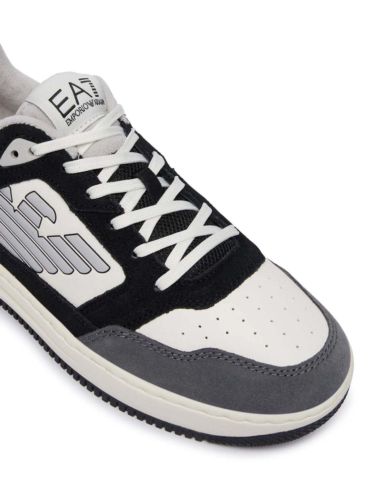 EA7 slasher eagle sneakers da uomo nero-bianco