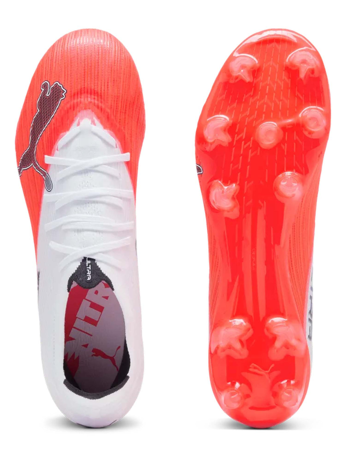 Puma nitro match fg scarpa calcio da uomo bianco-arancio