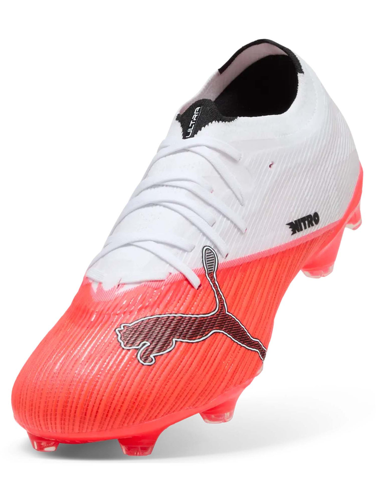 Puma nitro match fg scarpa calcio da uomo bianco-arancio