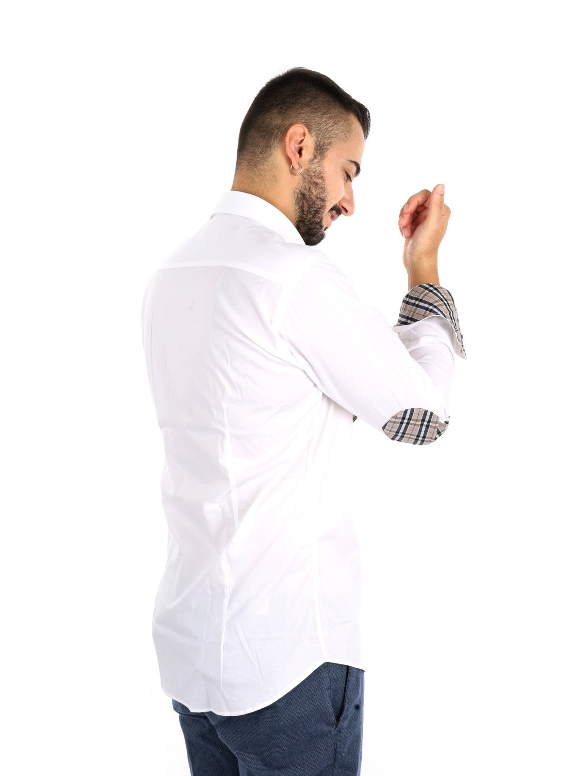Fb camicia da uomo bianco