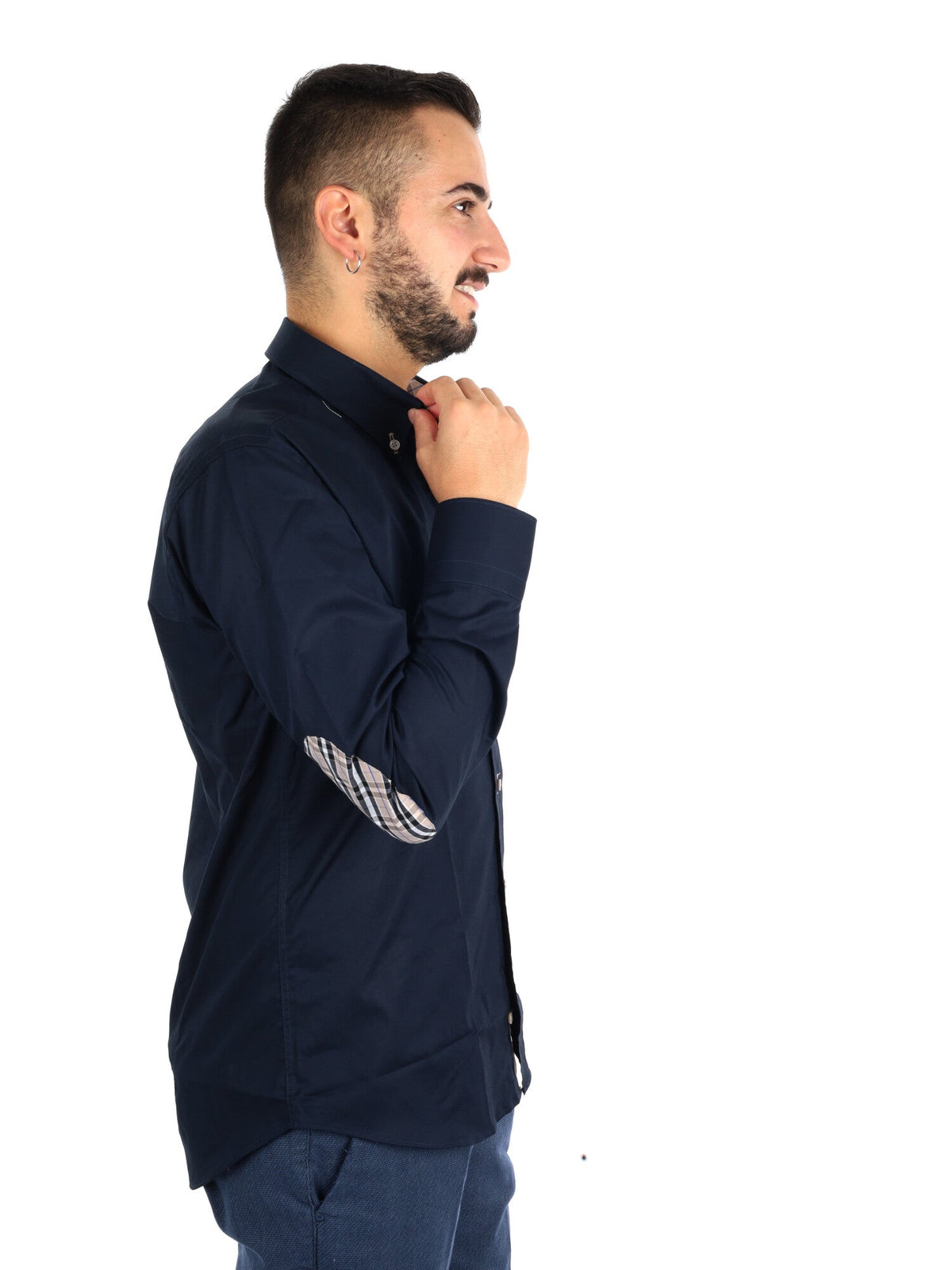 Fb camicia da uomo blu