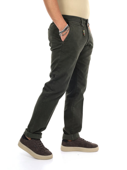 Fb pantalone da uomo verde militare