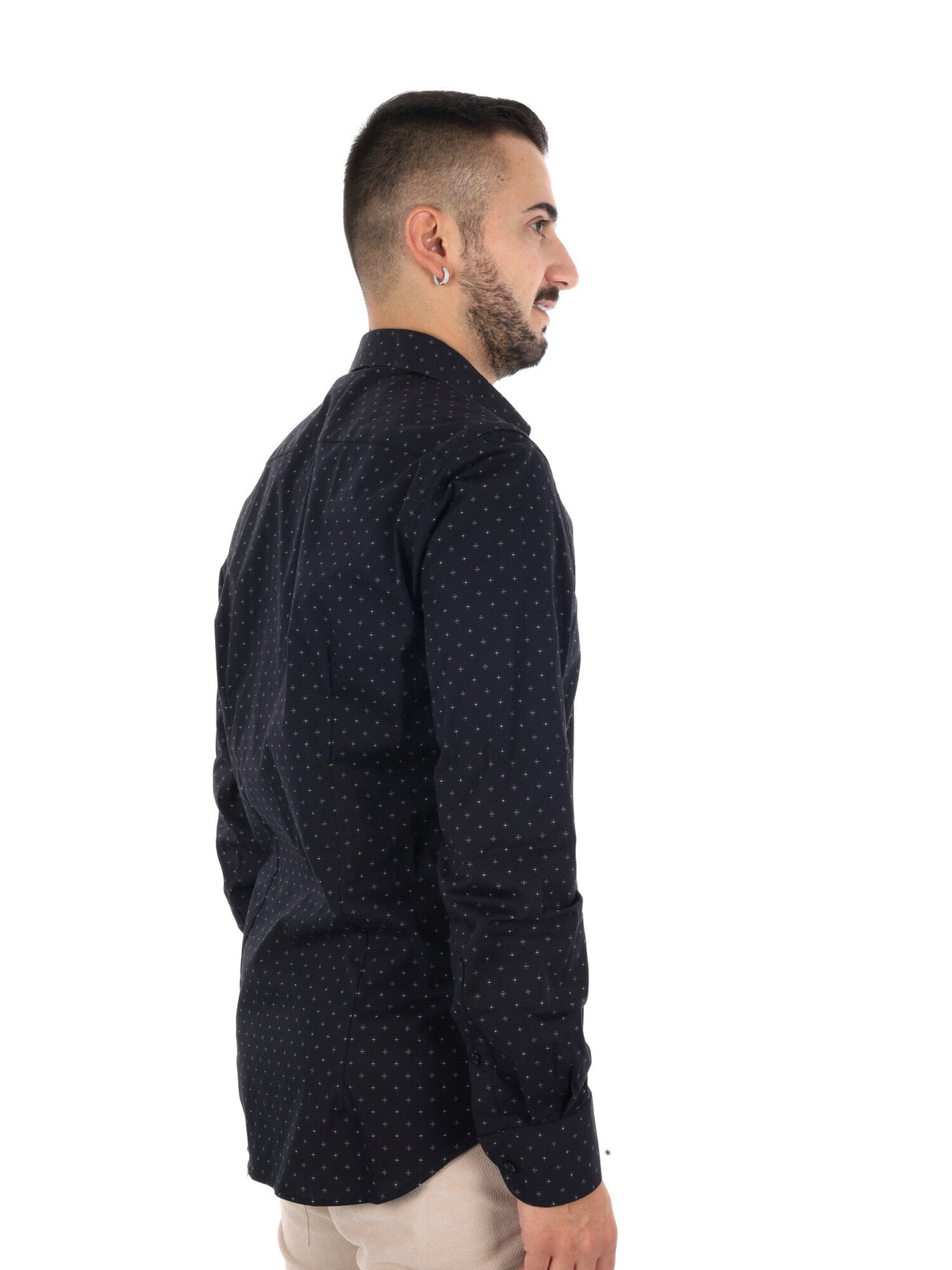 Fb camicia appesa da uomo nero