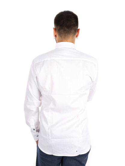 Fb camicia bd da uomo bianco