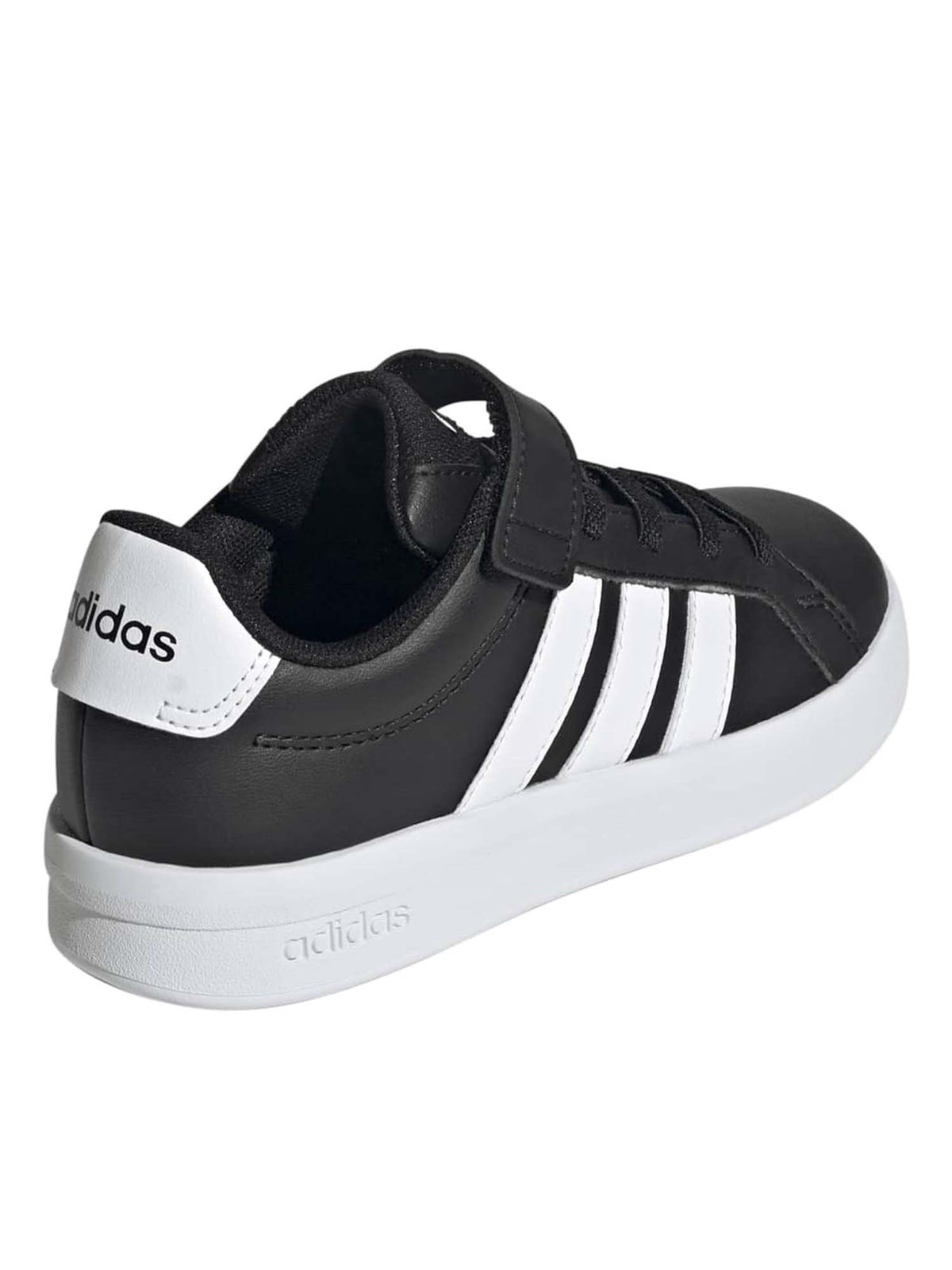 Adidas grand court 3 sneakers ps da bambino/a nero-bianco