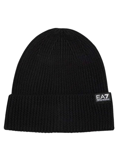 EA7 mountain beanie cappello da unisex nero