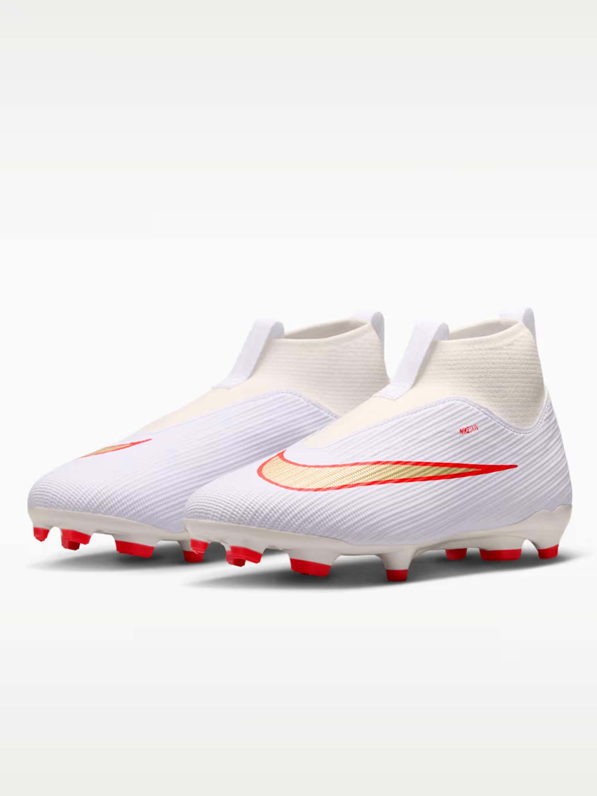 Nike mercurial super scarpa calcio da bambino/a bianco-rosso