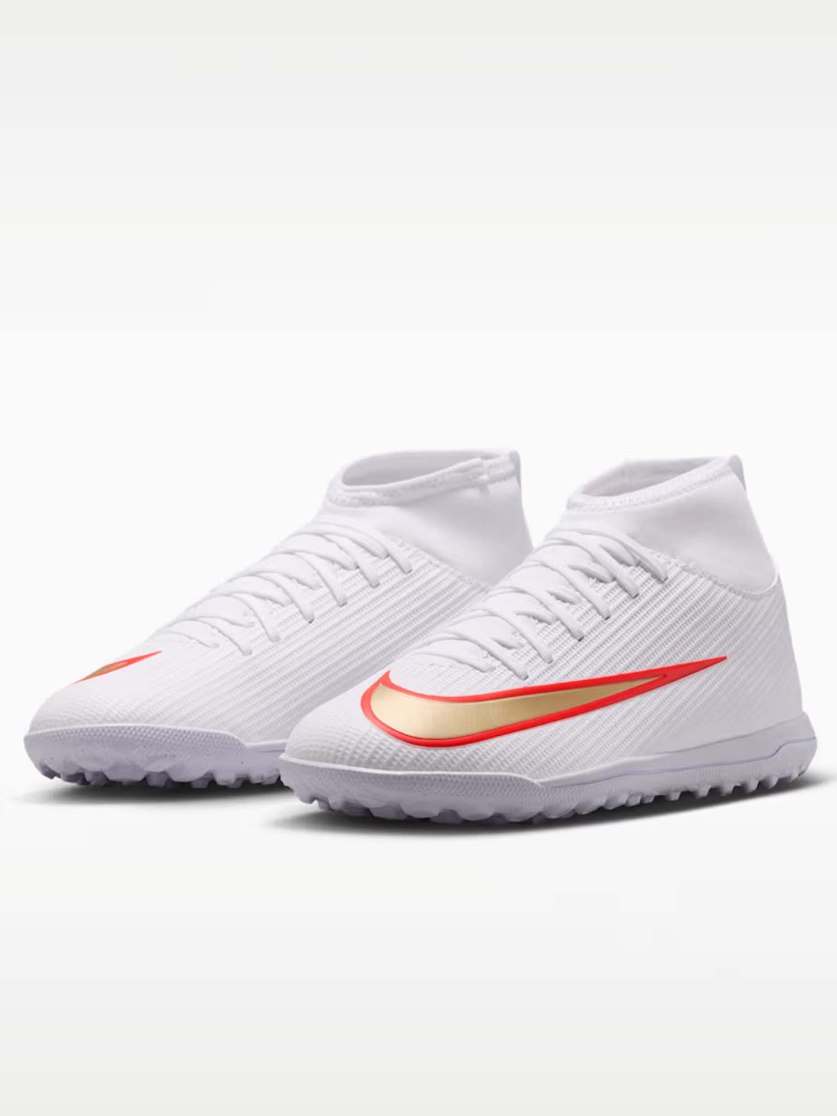 Nike mercurial super scarpa calcetto da bambino/a bianco-rosso