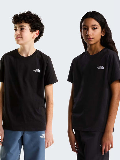 Tnf evolution simple t-shirt da bambino/a nero