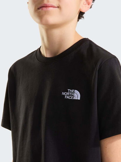 Tnf evolution simple t-shirt da bambino/a nero