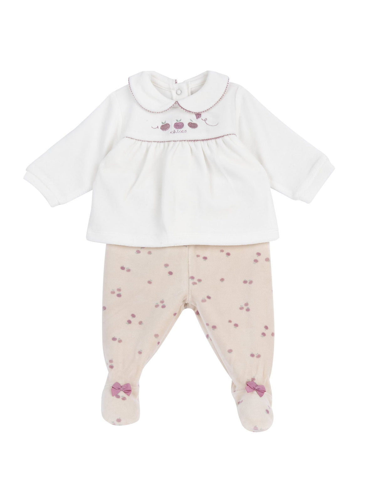Chicco tutina 2 pz da bambino/a bianco beige