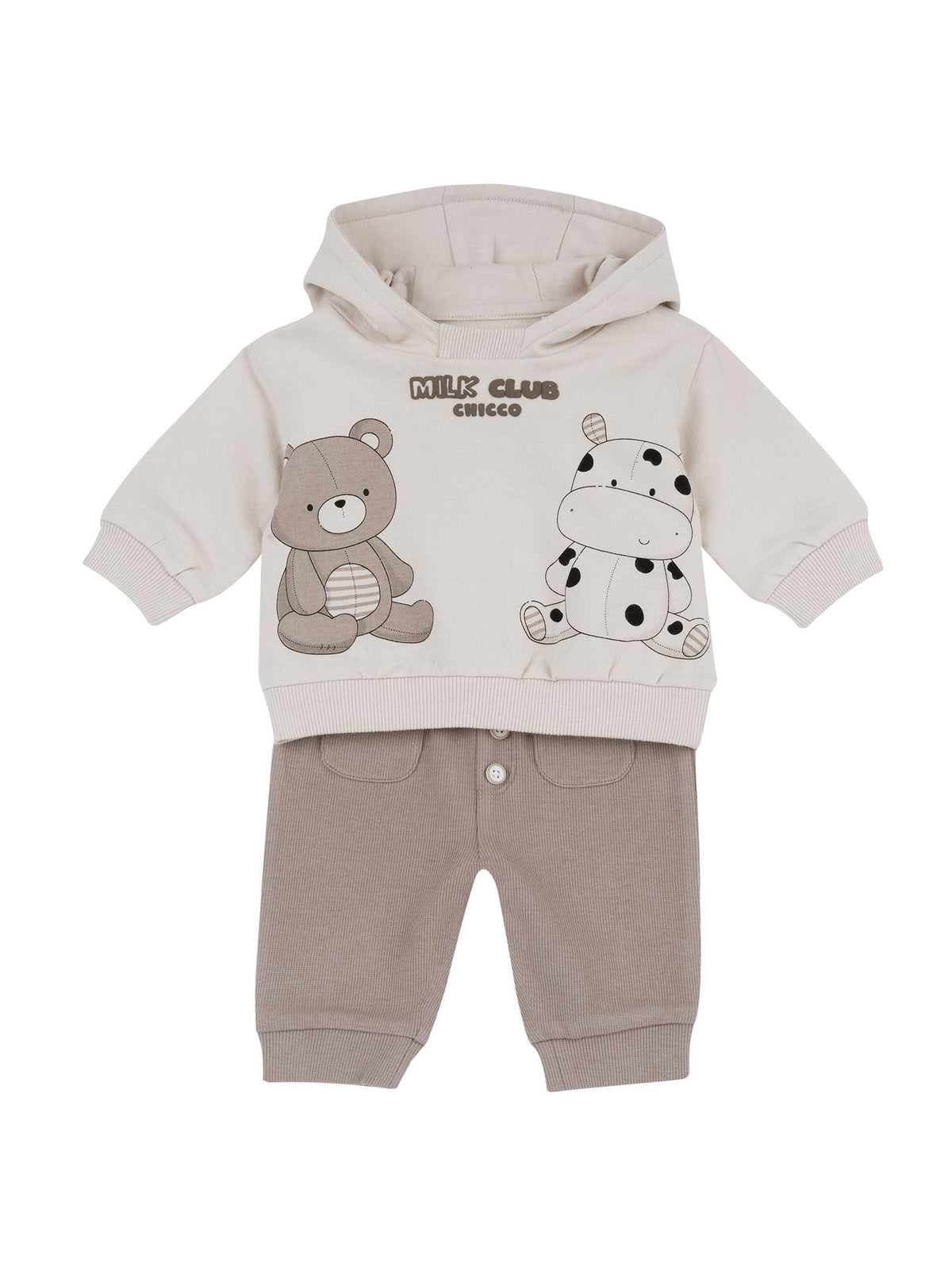 Chicco felpa+panta completo da bambino/a beige