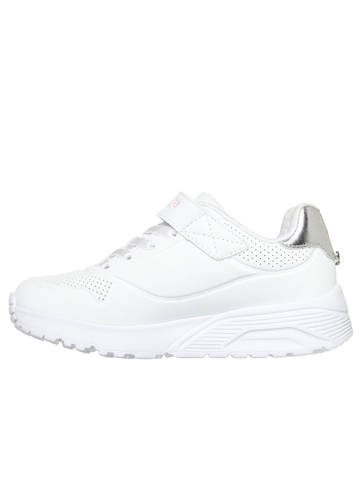 Skechers uno lite sneakers ps da bambino/a bianco argento