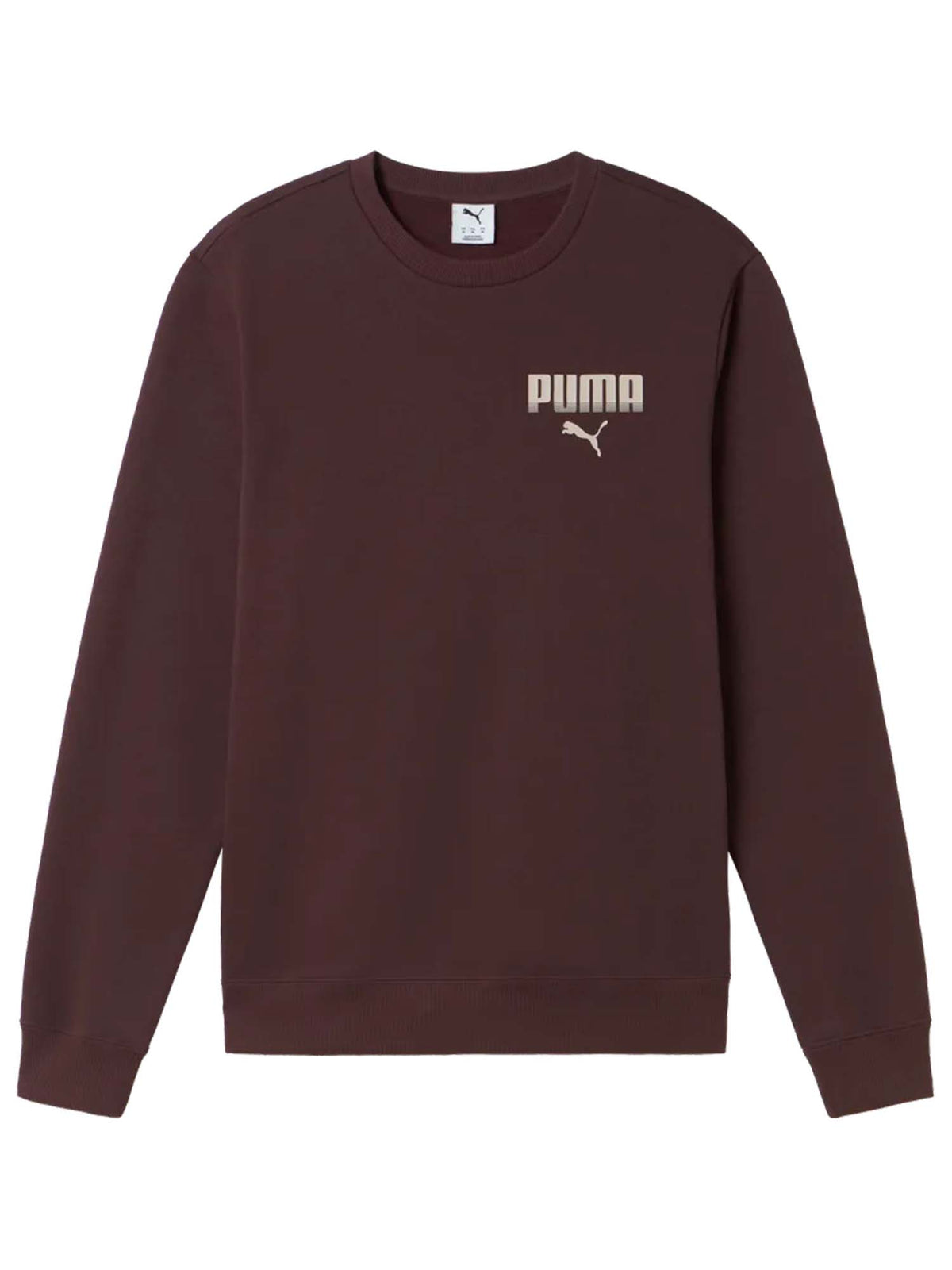 Puma felpa fl da uomo cioccolato