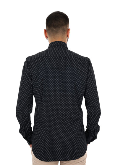 Fb camicia performan da uomo nero