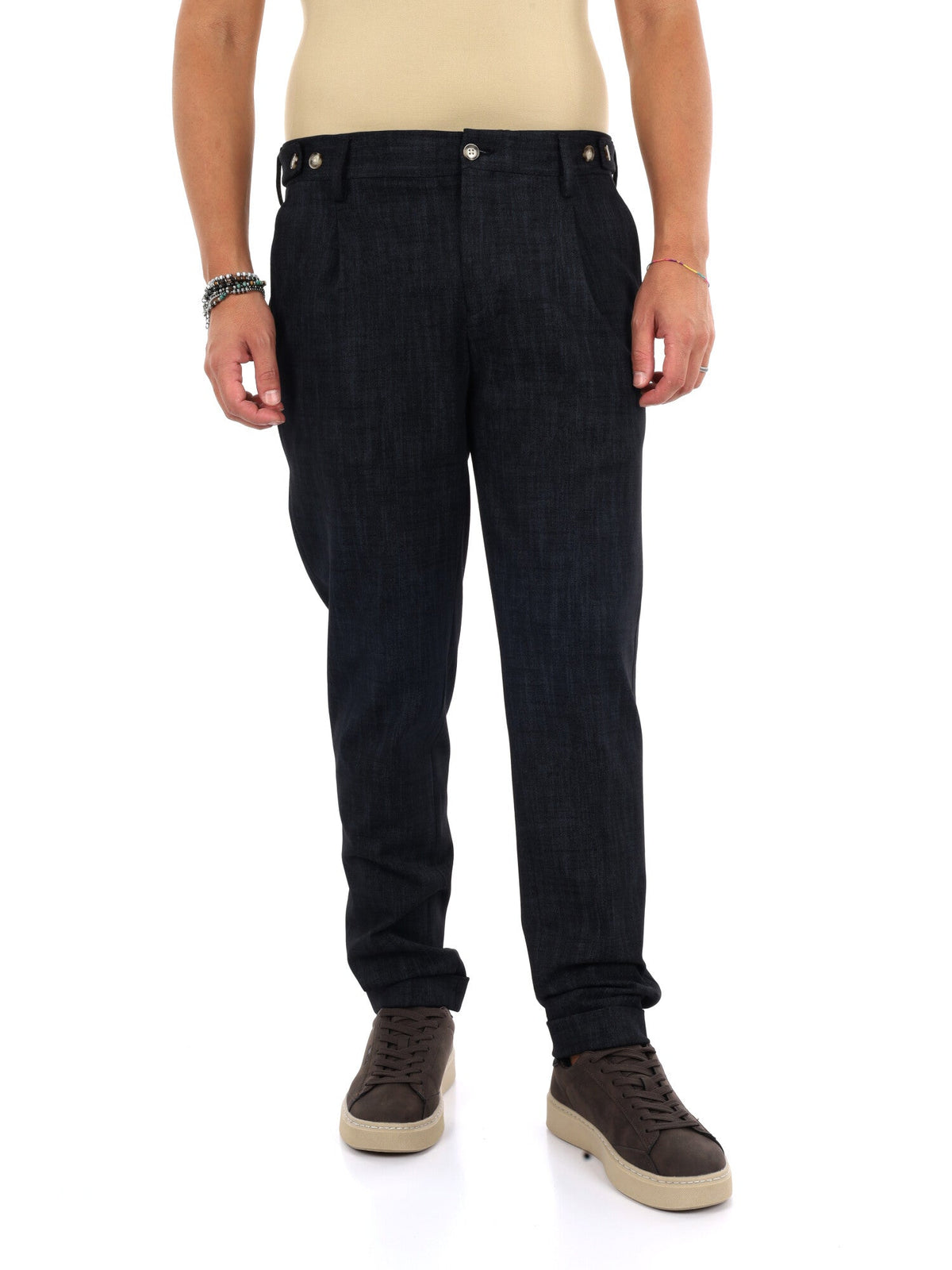 Fb pantalone da uomo nero