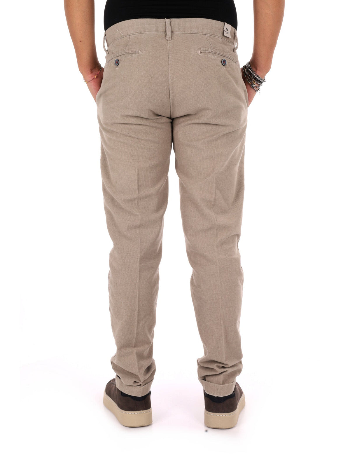Fb panta fustagno pantalone da uomo spago