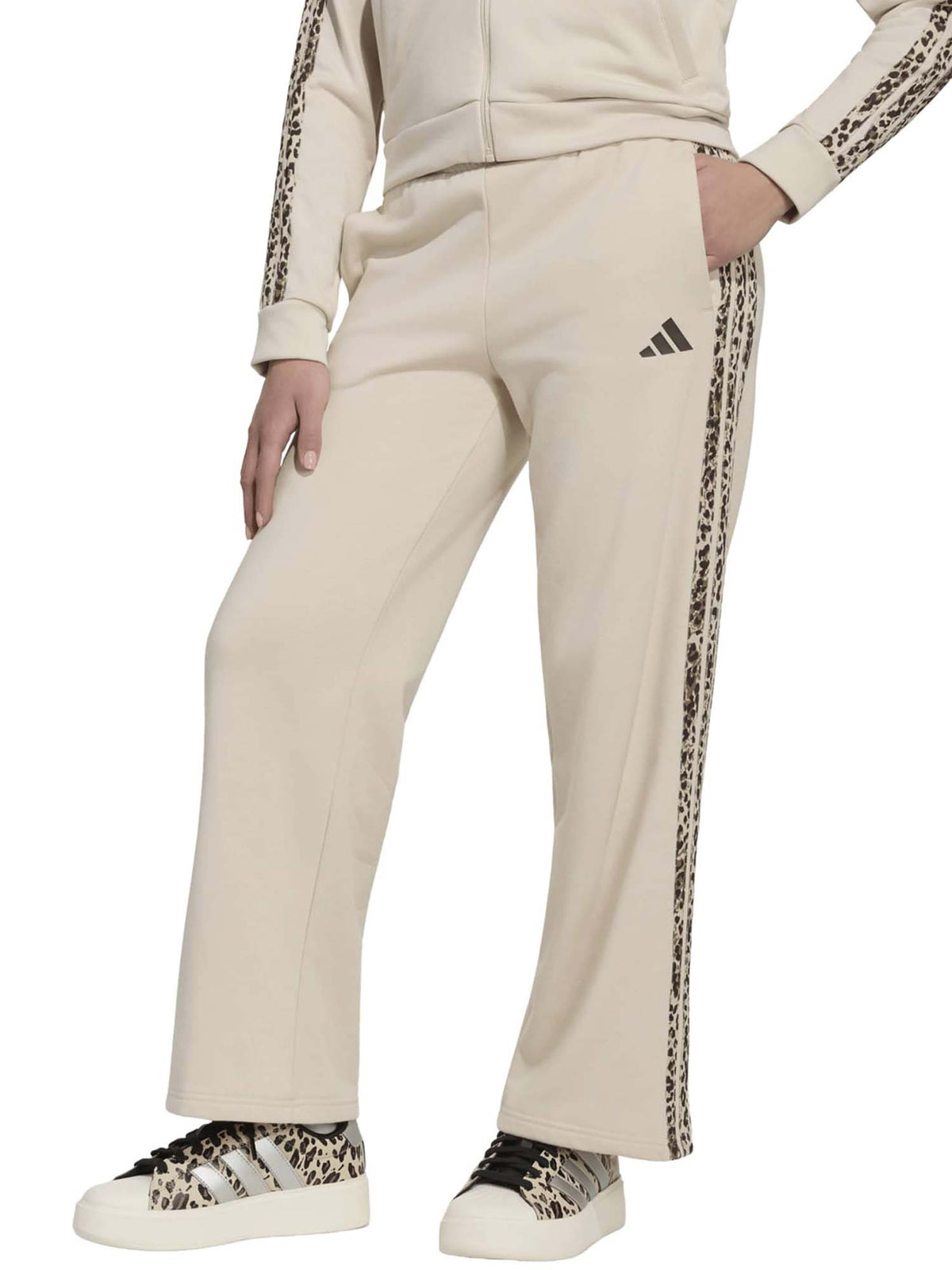 Adidas g.panta ft an pantalone da bambino/a beige