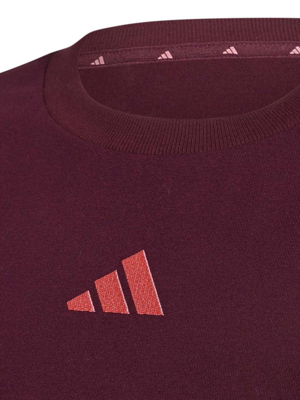 Adidas g. tee essent t-shirt da bambino/a bordeaux