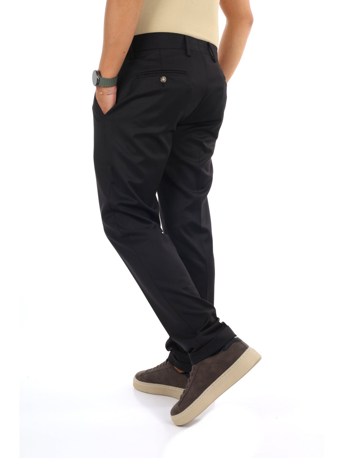 Fb pantalone+catena pantalone da uomo nero