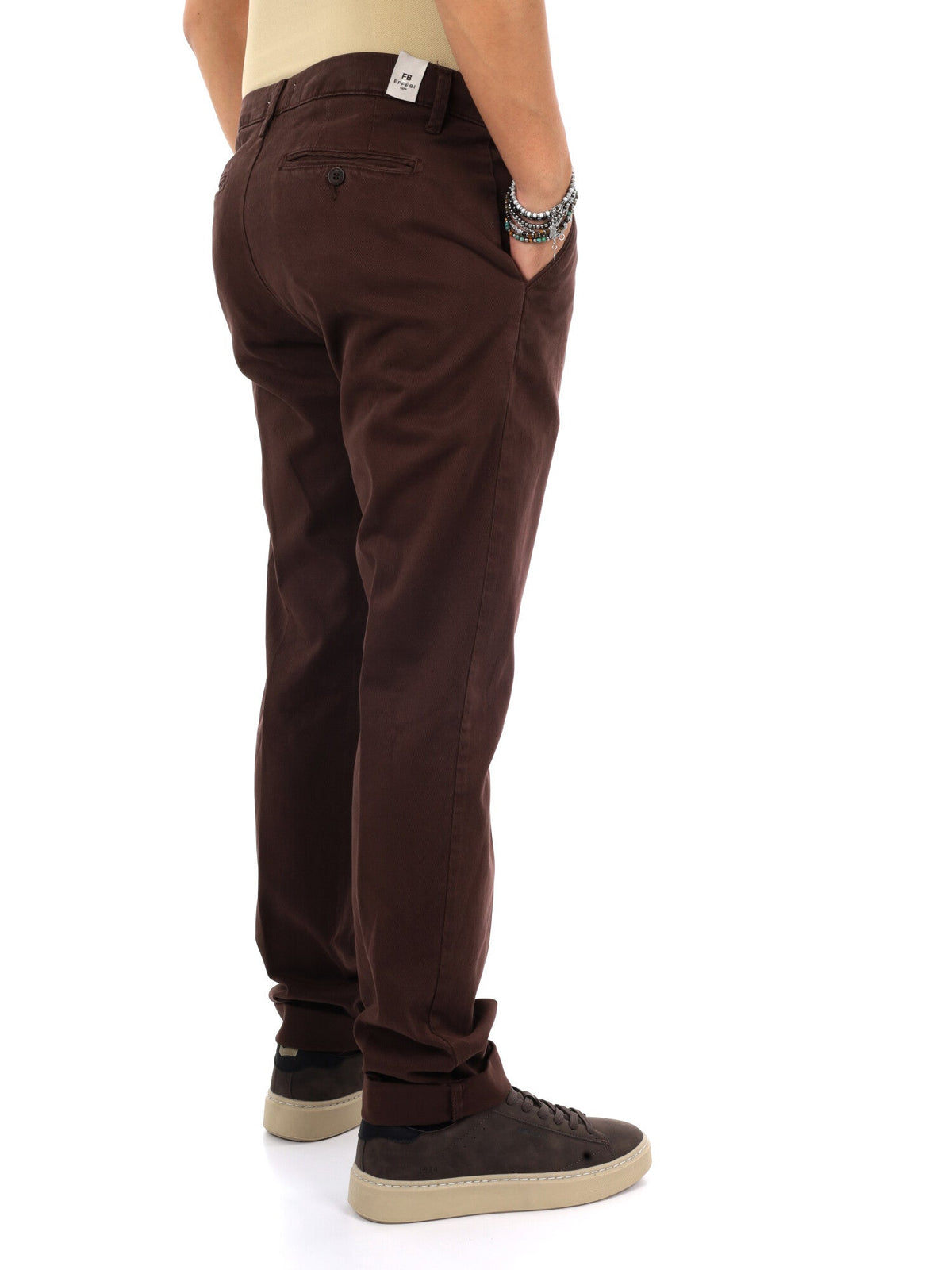 Fb panta diagonale pantalone da uomo moro
