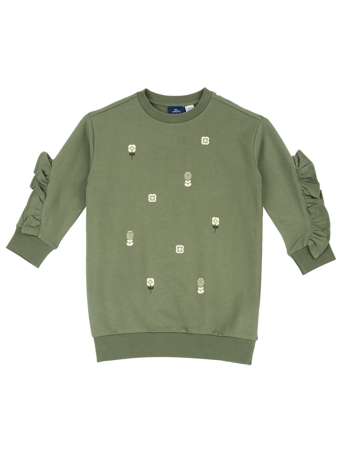 Chicco felpa da bambino/a verde militare
