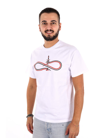 Propaganda t-shirt da uomo bianco