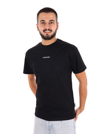 Propaganda t-shirt da uomo nero