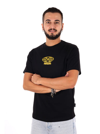 Propaganda t-shirt da uomo nero