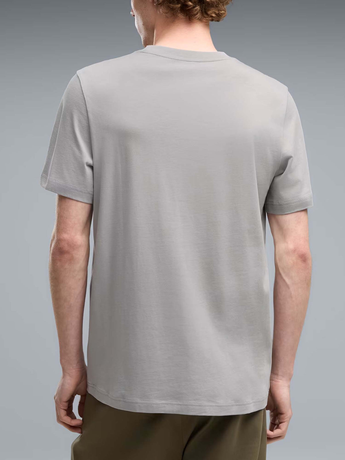 Puma t-shirt regular da uomo grigio chiaro