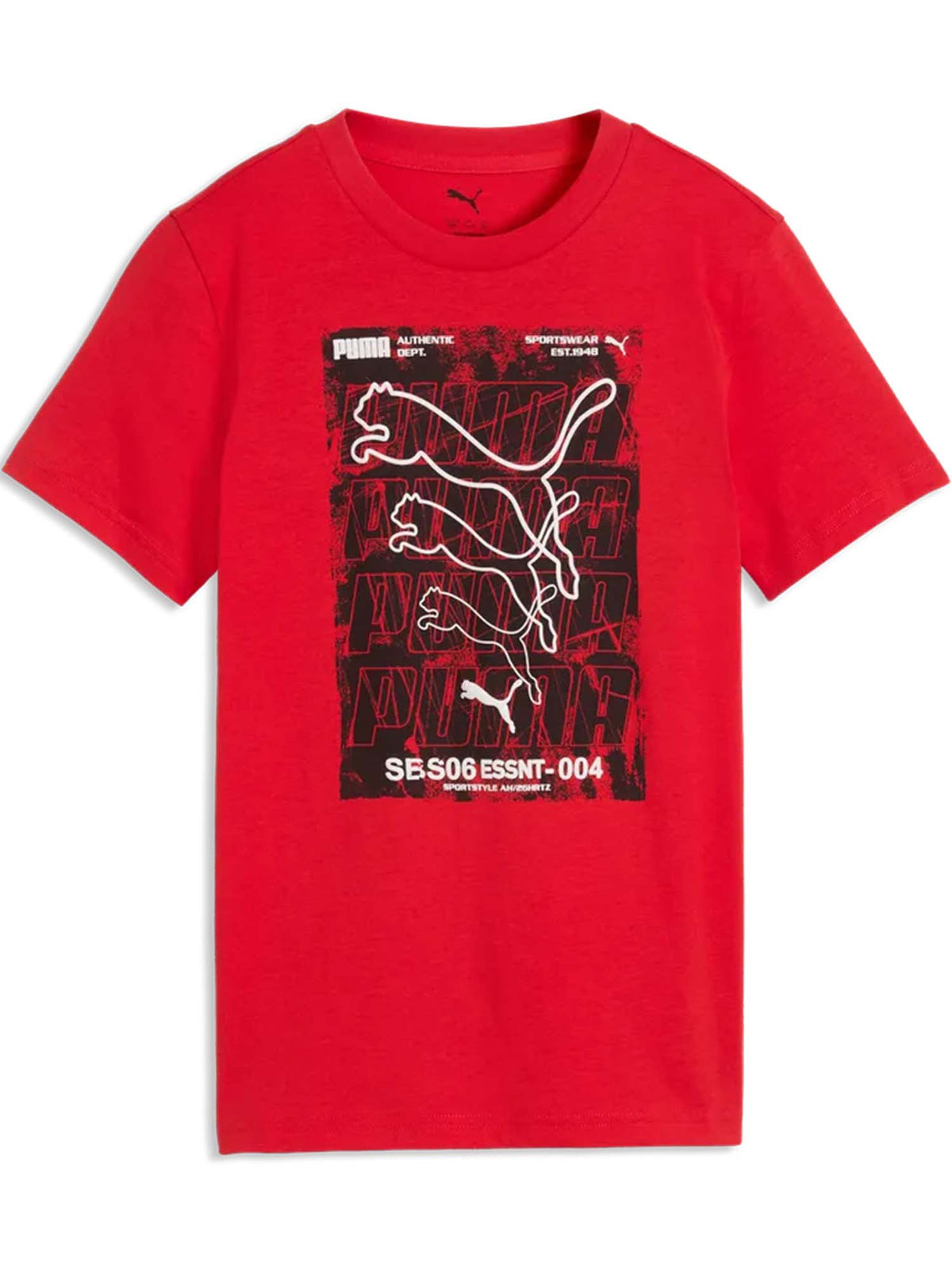 Puma b.t-shirt regul t-shirt da bambino/a rosso