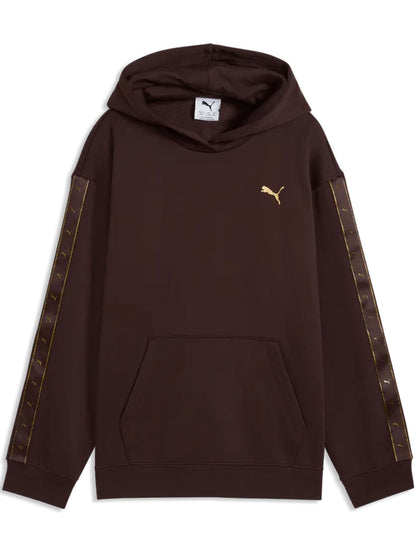 Puma g.felpa rlx fl felpa da bambino/a cioccolato